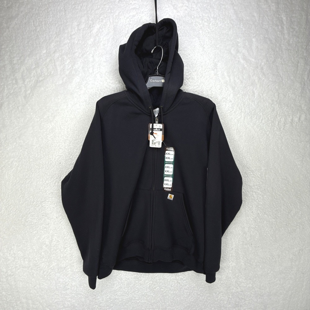 Carhartt Full Zip Heavyweight Hoodie Womens XL Tall WK185 BLK Black NWT NOS